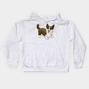 Dog - Cartdigan Welsh Corgi - Brown Kids Hoodie